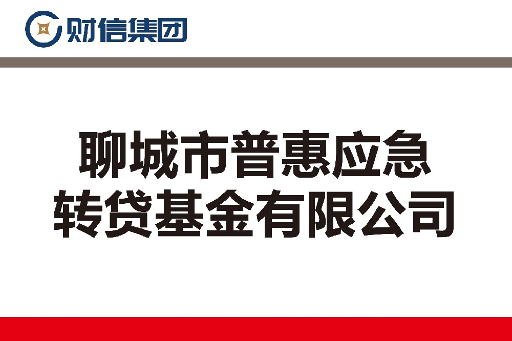 聊城市普惠应急转贷基金有限公司